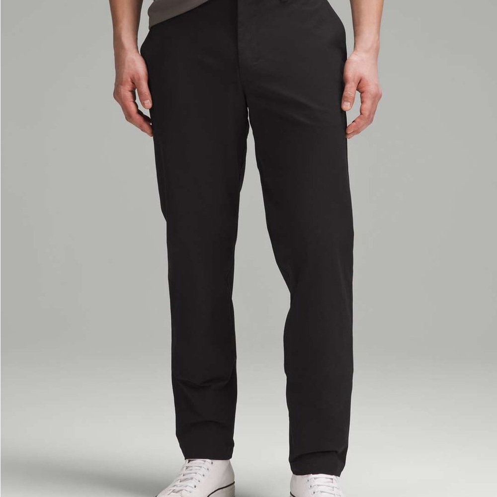 MEN’S Lululemon abc classic-fit trouser 34x32" stretch cotton mens black